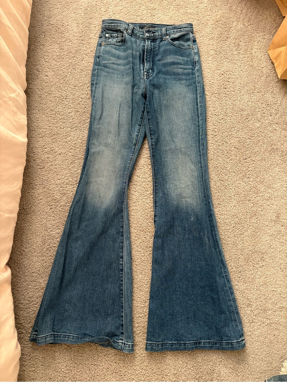 7 For All Mankind Vintage Blue Flare Jeans